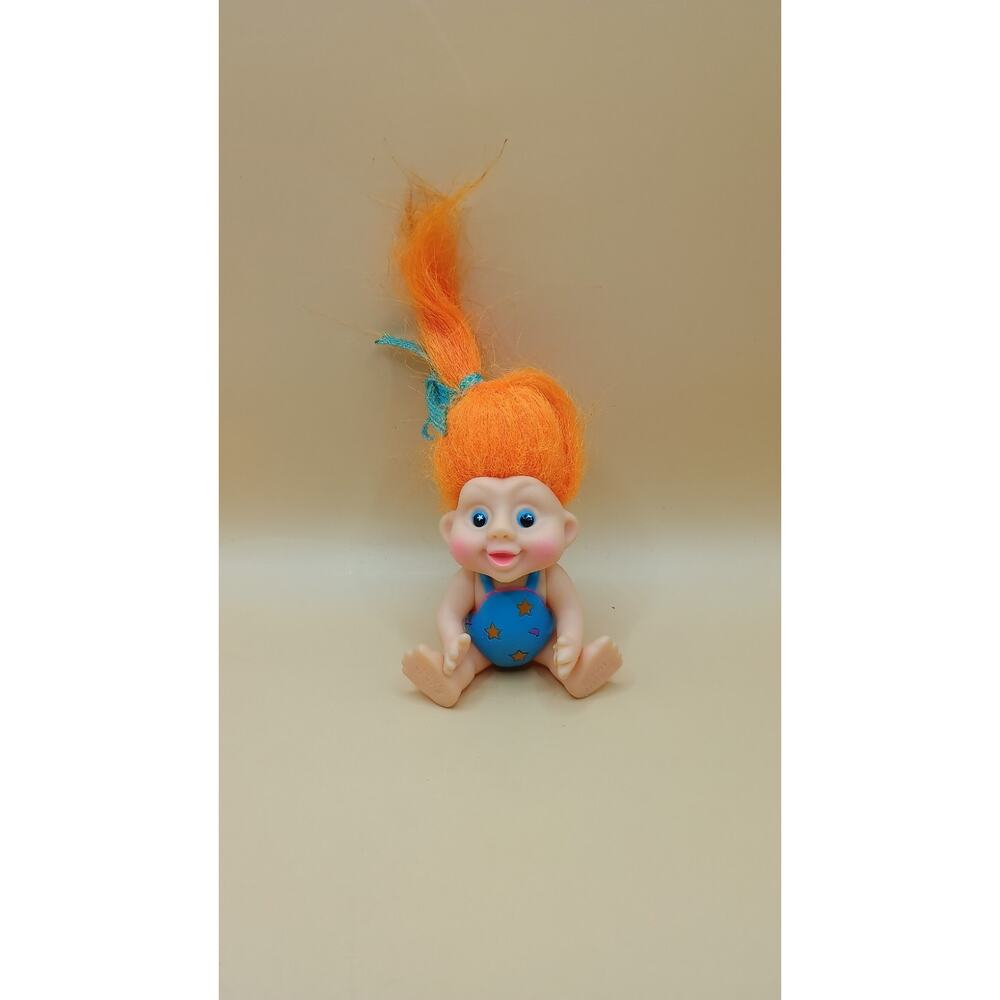 Magic Trolls Applause INC 1991 Vintage Doll missing Cookie 3” orange hair
